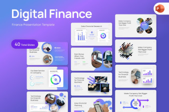 Digital Finance PowerPoint Template